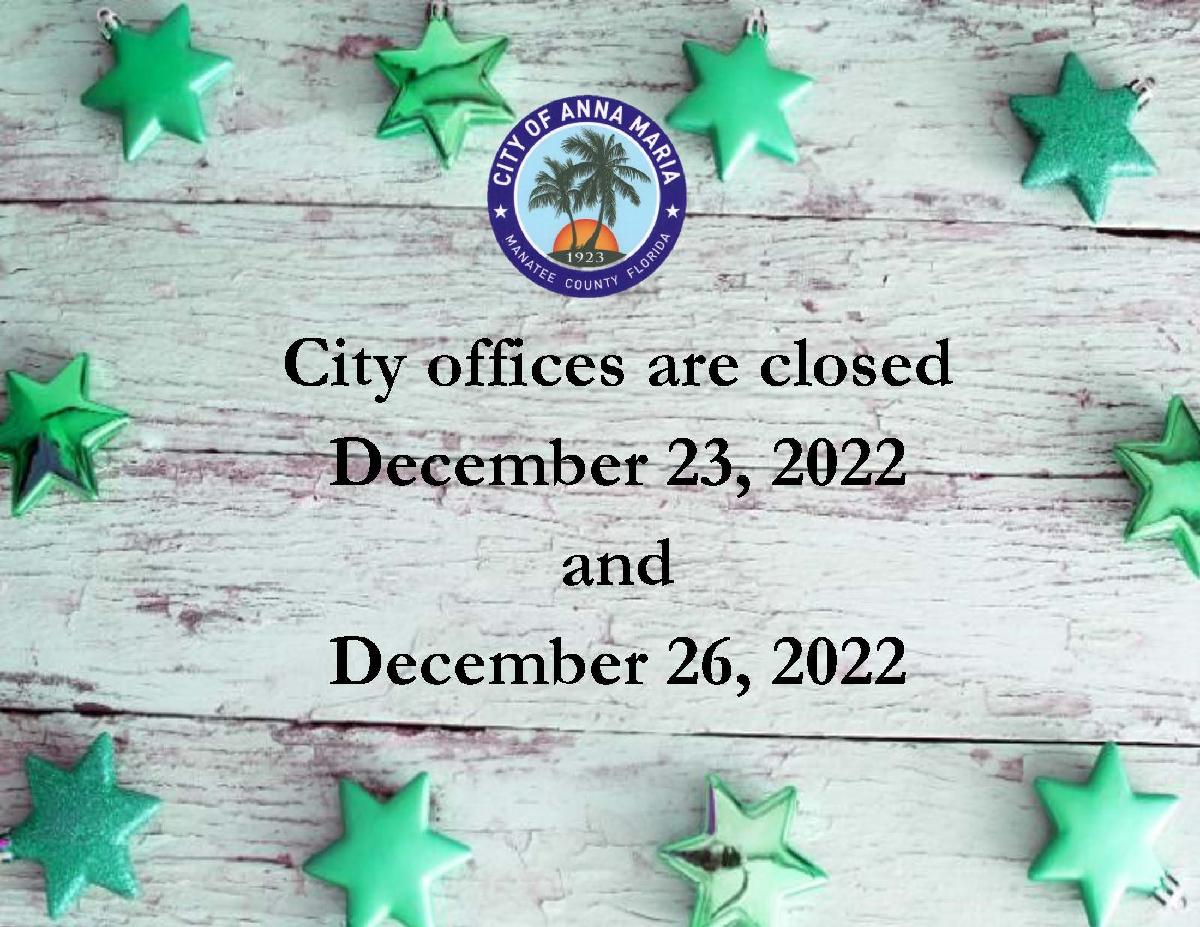Offices Closed December 23 & December 26
